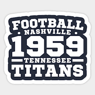 Football Nashville 1959 Tennessee Titans Sticker